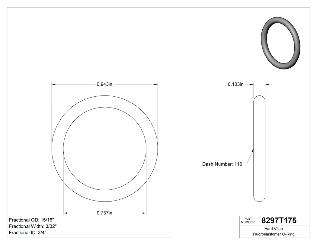 Technical drawing - 8297T175